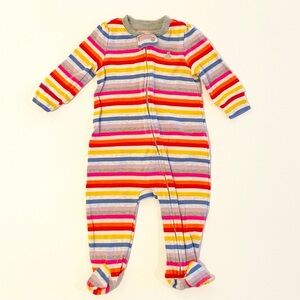 Gap 3-6M striped footed onesie